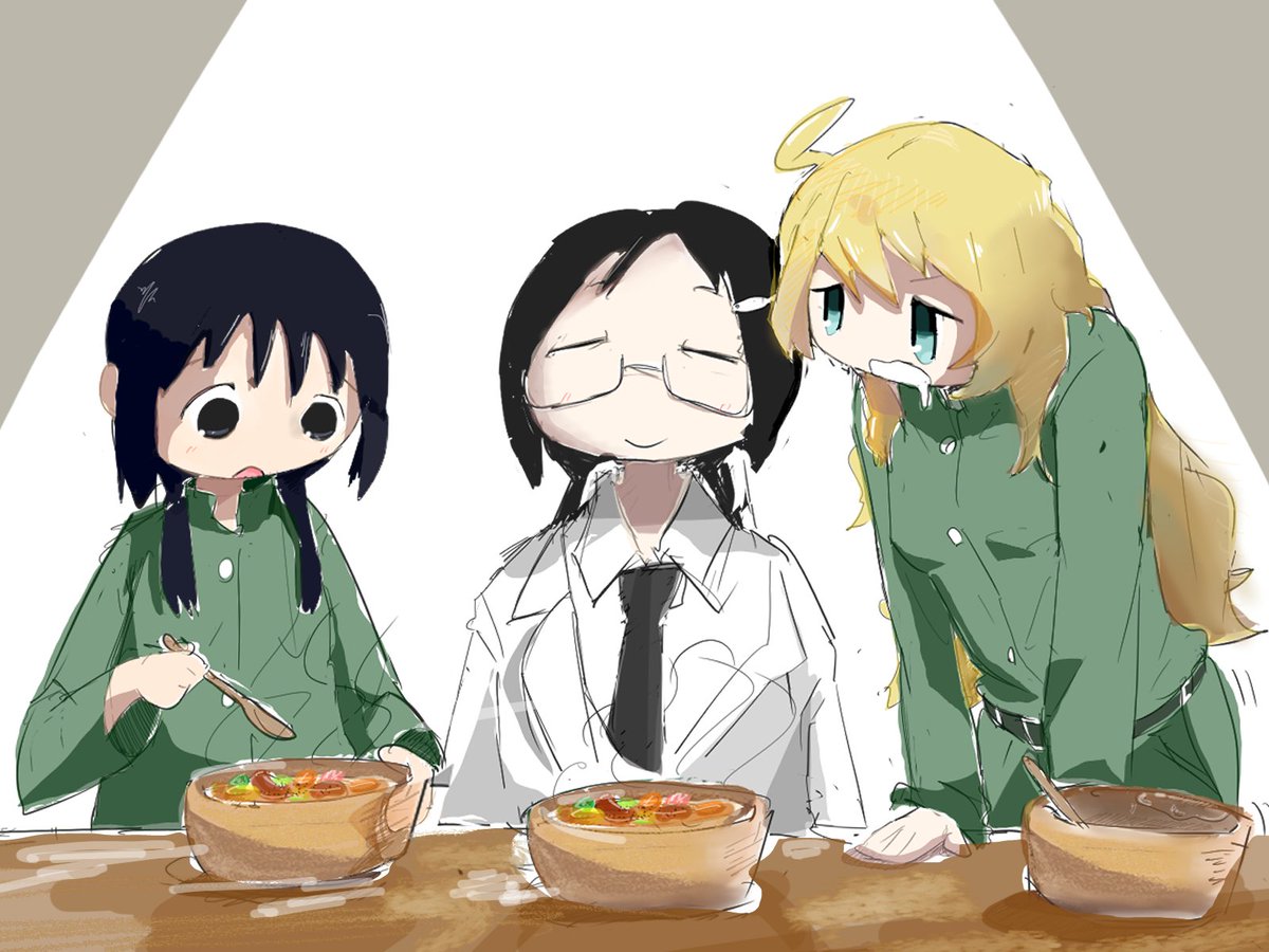 illustMAN3301's tweet photo. チトとユーリはTkmzの家でポトフ食ってるらしい
生存エンド万歳
#少女終末旅行 https://t.co/BK6wjSlBEW