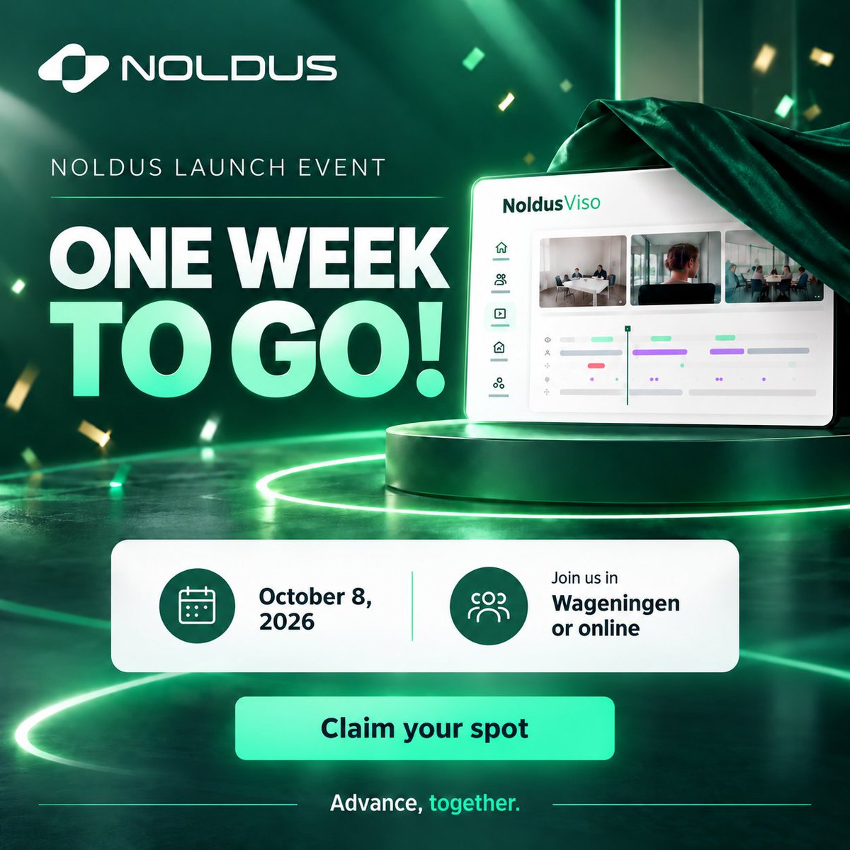 NoldusIT's tweet photo. Join us on October 8 in Wageningen or online for the Noldus Launch Event.
Hear from experts across behavioral research, see NoldusViso in action, and get a look at what’s next.
👉 Claim your spot: https://t.co/uMyL87Oh9y
#Noldus #NoldusViso #BehavioralResearch https://t.co/ASAsJVBxlw