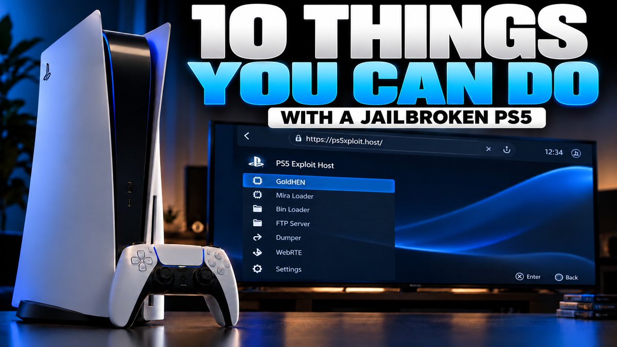 Techjunkie_Aman's tweet photo. A jailbroken PS5 is more than a way to play games you don't own.

The interesting part is what happens when Sony's restrictions are removed.

Here are 10 things people actually use a jailbroken PS5 for.
Thread: https://t.co/ApIPsHKZ0v