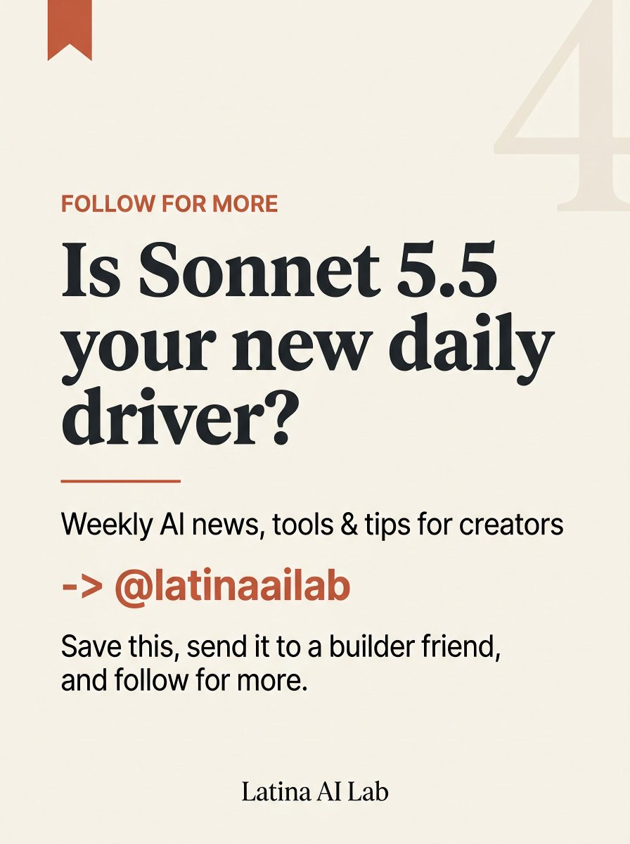 latinaailab's tweet photo. Claude Sonnet 5.5 just quietly became the best-value model in AI. ⚡ #claude #claudeai #anthropic #sonnet55 #claudesonnet https://t.co/3MMLl6hYJD