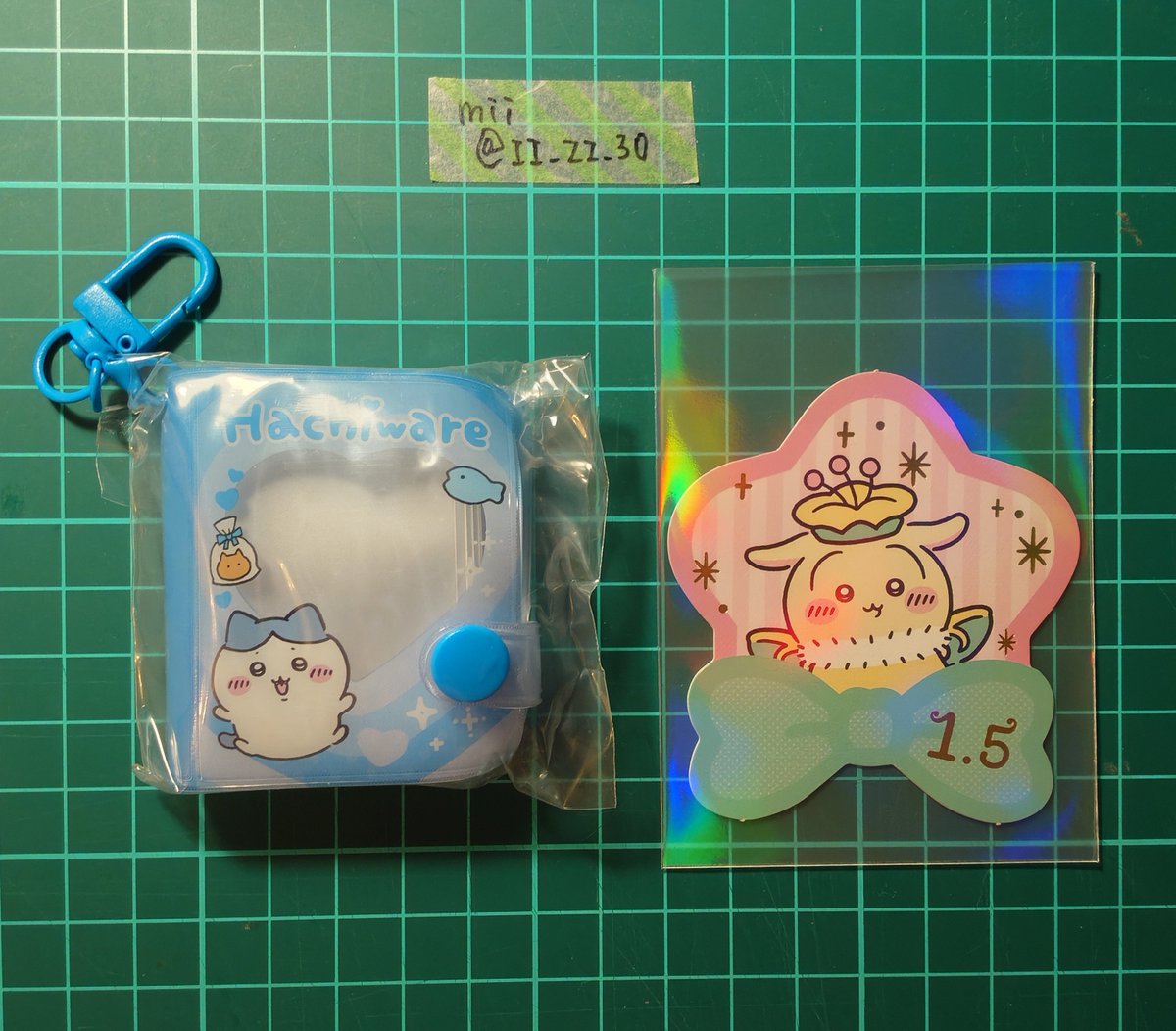 II_ZZ_30's tweet photo. 【交換】
ちいかわ ミニコレクトブックキーホルダー
ちいぽけ 購入特典

譲：ハチワレ
　　うさぎ

求：どちらも同種 シーサー

郵送希望です。
よろしくお願いいたします🙇‍♀️ https://t.co/P81K1SdBbf