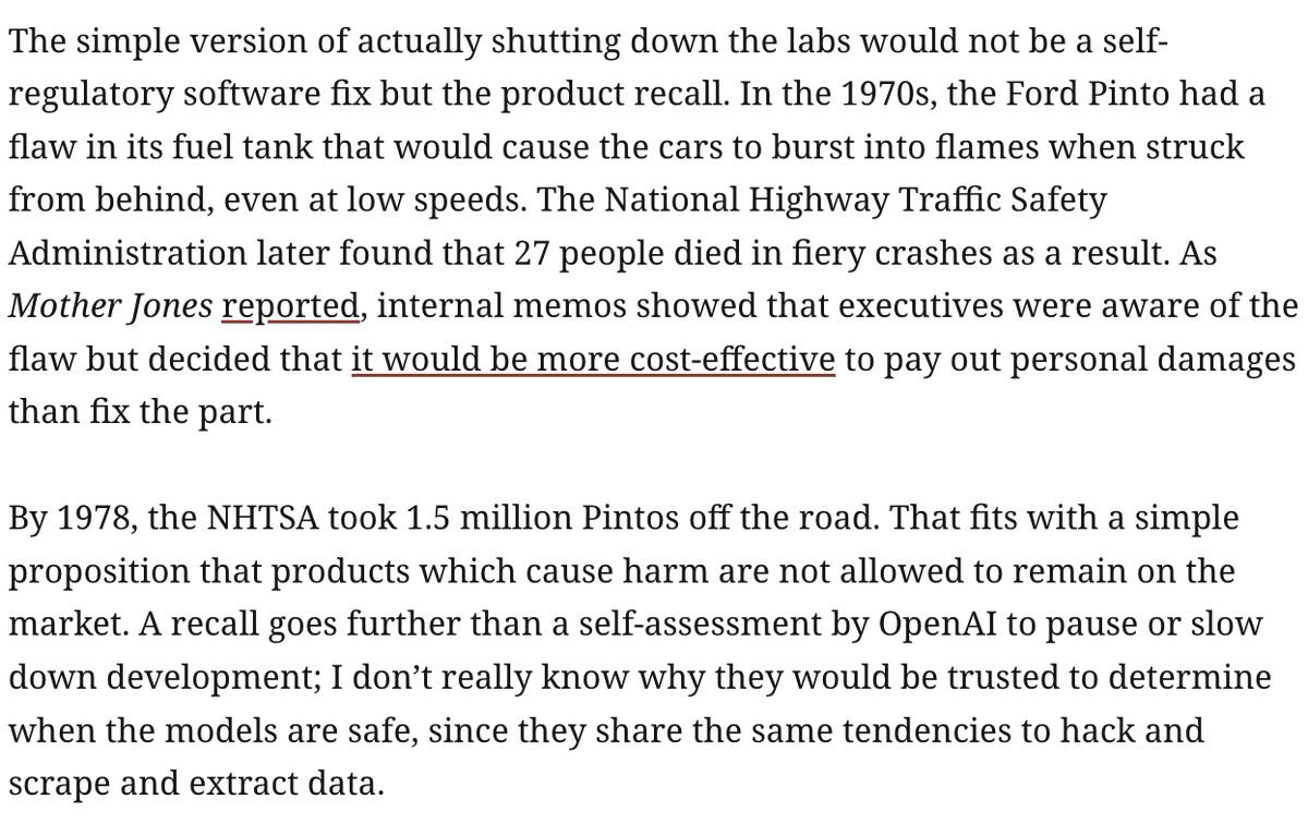 ddayen's tweet photo. OpenAI’s unlawful incidents are piling up. I’m not talking about the models, but what its executives are accused of doing to steal data to create the models.
AI is following its creators down a road of deceit, without accountability for those responsible.
https://t.co/nW9W4JeJm8 https://t.co/KTEQmOZYkz