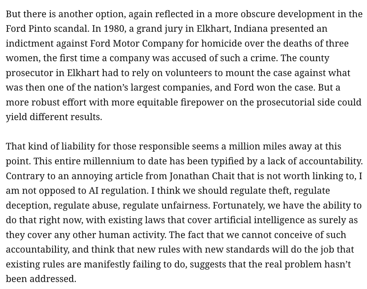 ddayen's tweet photo. OpenAI’s unlawful incidents are piling up. I’m not talking about the models, but what its executives are accused of doing to steal data to create the models.
AI is following its creators down a road of deceit, without accountability for those responsible.
https://t.co/nW9W4JeJm8 https://t.co/KTEQmOZYkz