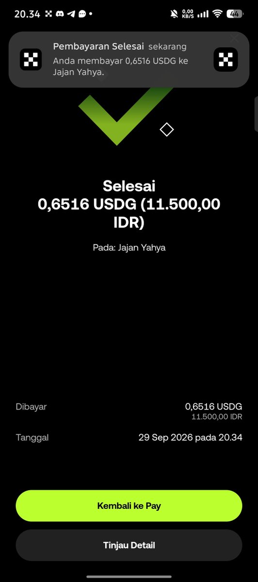 Ardi220501's tweet photo. Setelah sekian lama akhirnya ada juga exchange yg bisa bayar dengan scan.. Dulu harus jual usdt baru bisa di pake.. Skrng scan langsung bisa bayar 

#Okxpay

@okxofficial_id

#OKXPaysosmed https://t.co/z0Udl6oCmG