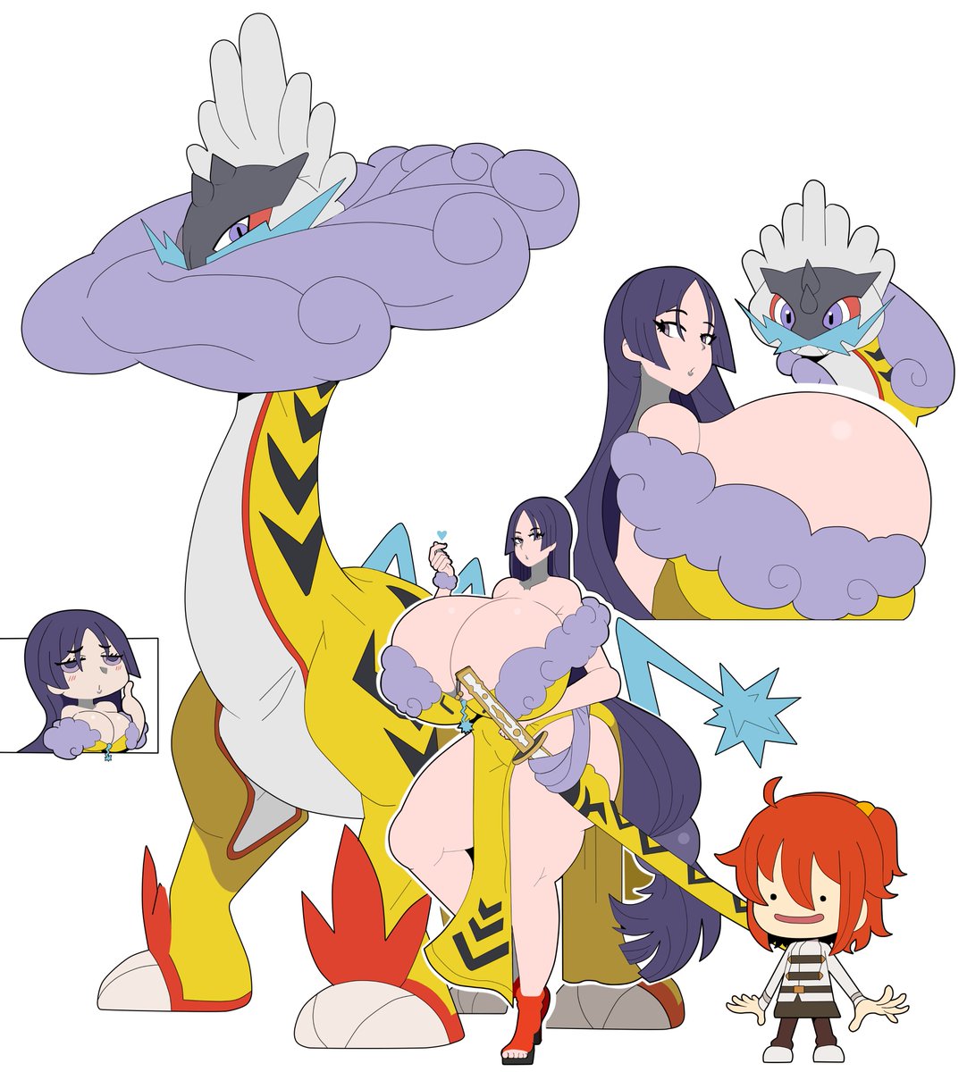CasualDemo's tweet photo. Raikou Doodle https://t.co/MZ2wdPMOky