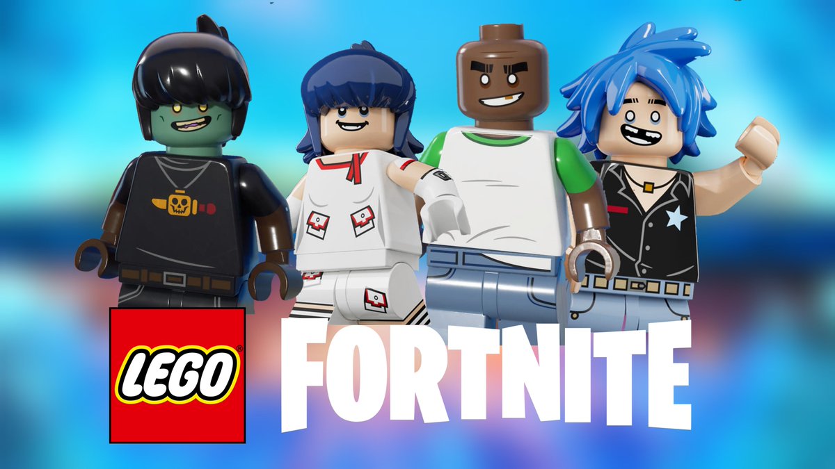 cracker_island's tweet photo. Forgot about them. My little beloveds, hello little lego Murdoc what are you doing in Fortnite even https://t.co/JsJ5H9mzIk