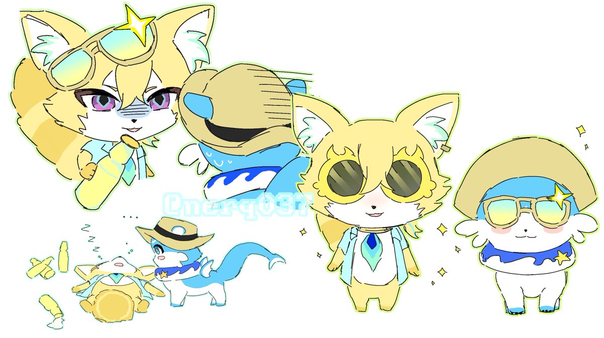 nerq037's tweet photo. Felt like drawing them I think they'd get along ~ https://t.co/jTEWyxYhGy