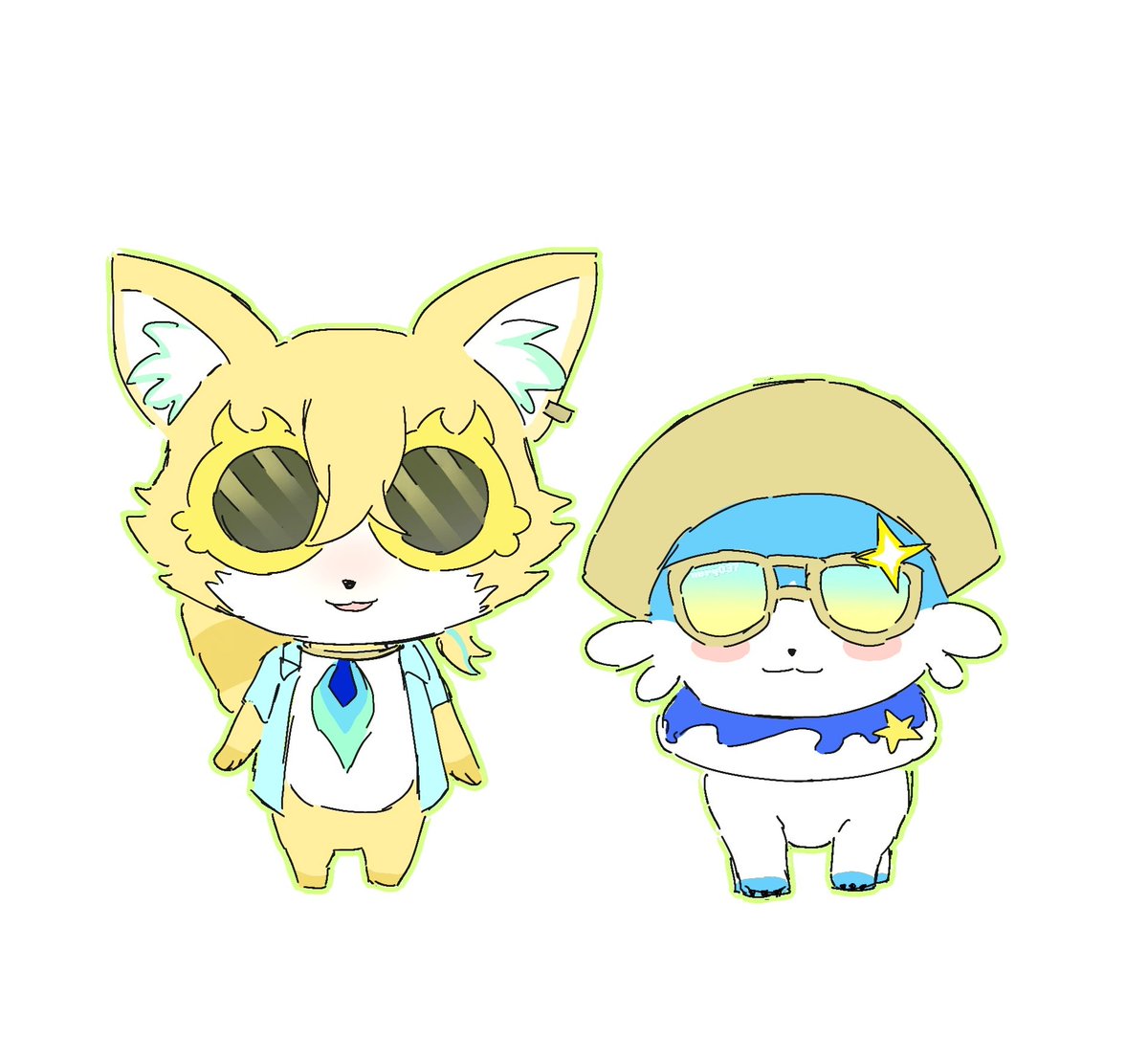 nerq037's tweet photo. Felt like drawing them I think they'd get along ~ https://t.co/jTEWyxYhGy