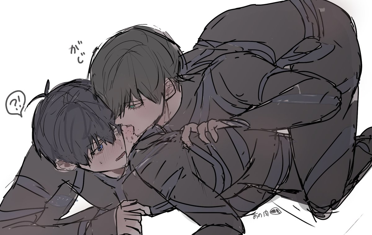 AnoNiku___'s tweet photo. isrnのらくがき　猟奇的なガブっと https://t.co/3NITZTzRlk