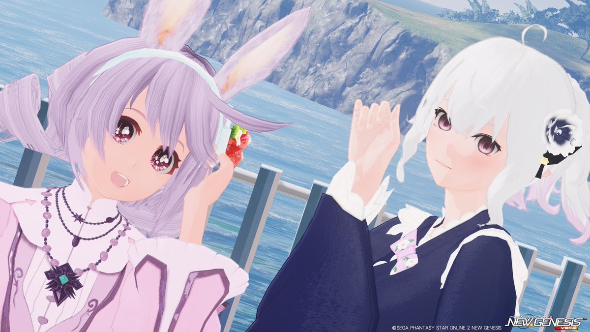 hosino_melissa's tweet photo. #星野メリッサの思い出のアルバム #PSO2NGS_SS #PSO2_SS
今回のPSO2は、メリッサで!w
ももちゃんといっしょに記念撮影をしてきました!w
背景は、ももちゃんのクリスペです!w
新たに紅葉のエリアと、海側に展望台が出来上がってたので
そこで撮らせていただきました!w
いっしょに記念撮影をしてくれて、ありがとうございます!w