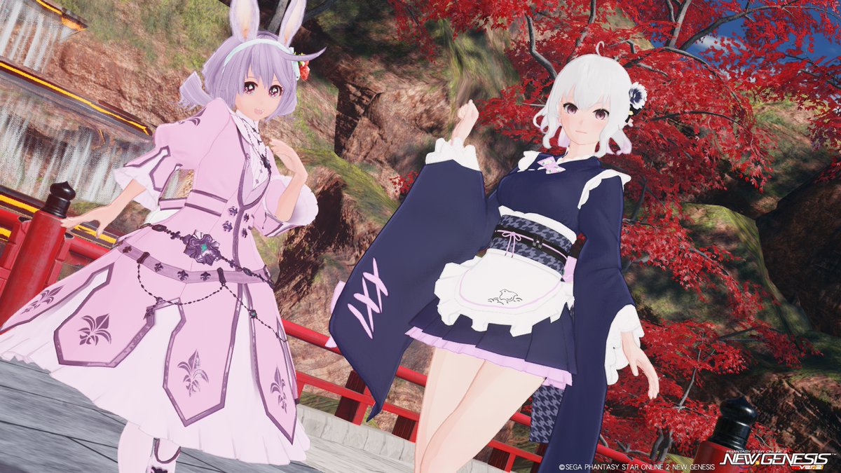 hosino_melissa's tweet photo. #星野メリッサの思い出のアルバム #PSO2NGS_SS #PSO2_SS
今回のPSO2は、メリッサで!w
ももちゃんといっしょに記念撮影をしてきました!w
背景は、ももちゃんのクリスペです!w
新たに紅葉のエリアと、海側に展望台が出来上がってたので
そこで撮らせていただきました!w
いっしょに記念撮影をしてくれて、ありがとうございます!w