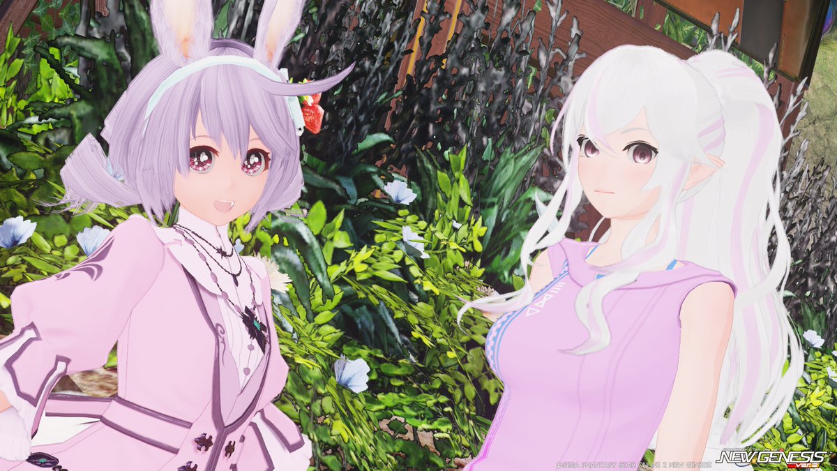 hosino_melissa's tweet photo. #星野メリッサの思い出のアルバム #PSO2NGS_SS #PSO2_SS
今回のPSO2は、メリッサで!w
ももちゃんといっしょに記念撮影をしてきました!w
背景は、ももちゃんのクリスペです!w
新たに紅葉のエリアと、海側に展望台が出来上がってたので
そこで撮らせていただきました!w
いっしょに記念撮影をしてくれて、ありがとうございます!w