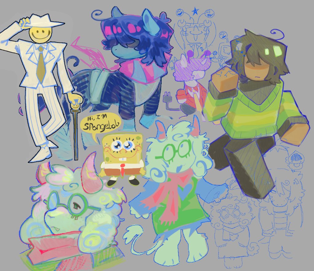 tofu_eggs's tweet photo. magma doodle collage https://t.co/bHhIA1UU39