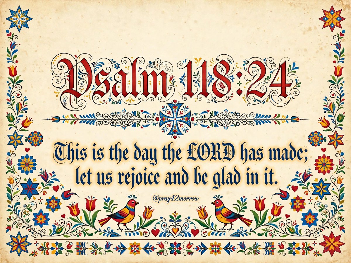 pray42morrow's tweet photo. ✝️ Psalm 118:24
This is the day the LORD has made; let us rejoice and be glad in it. Every sunrise is handmade. https://t.co/TZ5kUaySgW