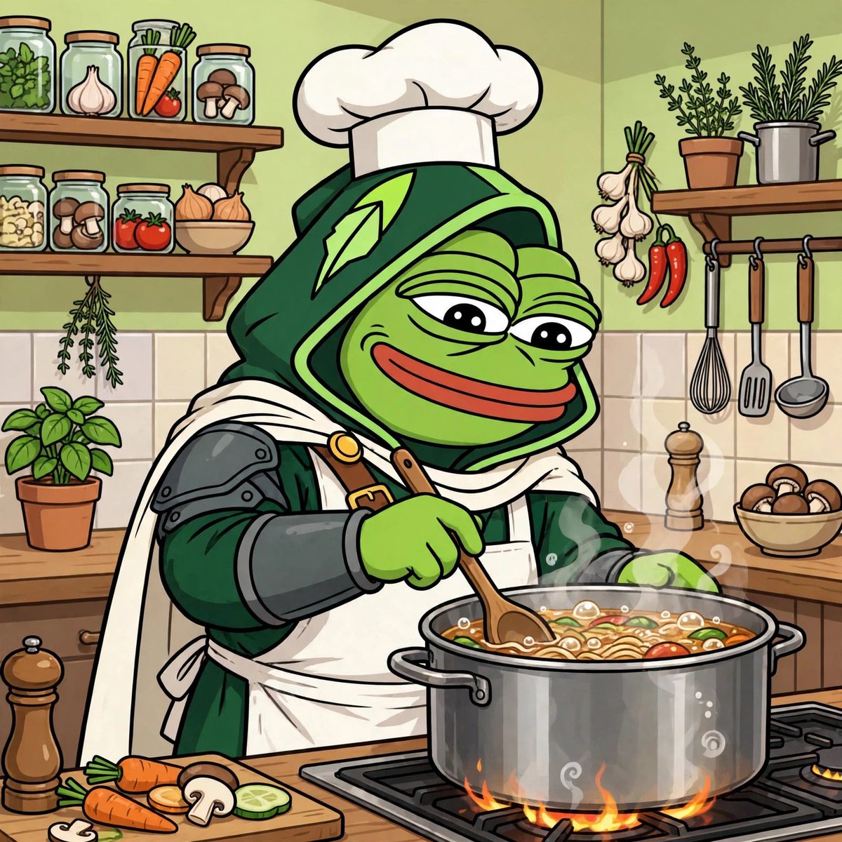 PepepadRH's tweet photo. Cooking up something special 👨‍🍳🐸

$PEPEPAD is preparing the ultimate meme feast.

Stay hungry. https://t.co/Tw8SAbG0Zz