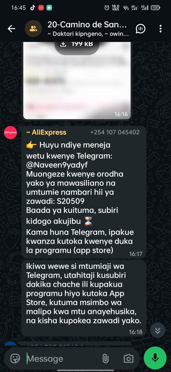 NyawaraJonathan's tweet photo. If someone randomly adds you to a WhatsApp group that looks like this and later asks you for your PII details, it's definitely a scam. This explains two kinds of cyber attacks, impersonation and social engineering. https://t.co/dsAtdbD5eq