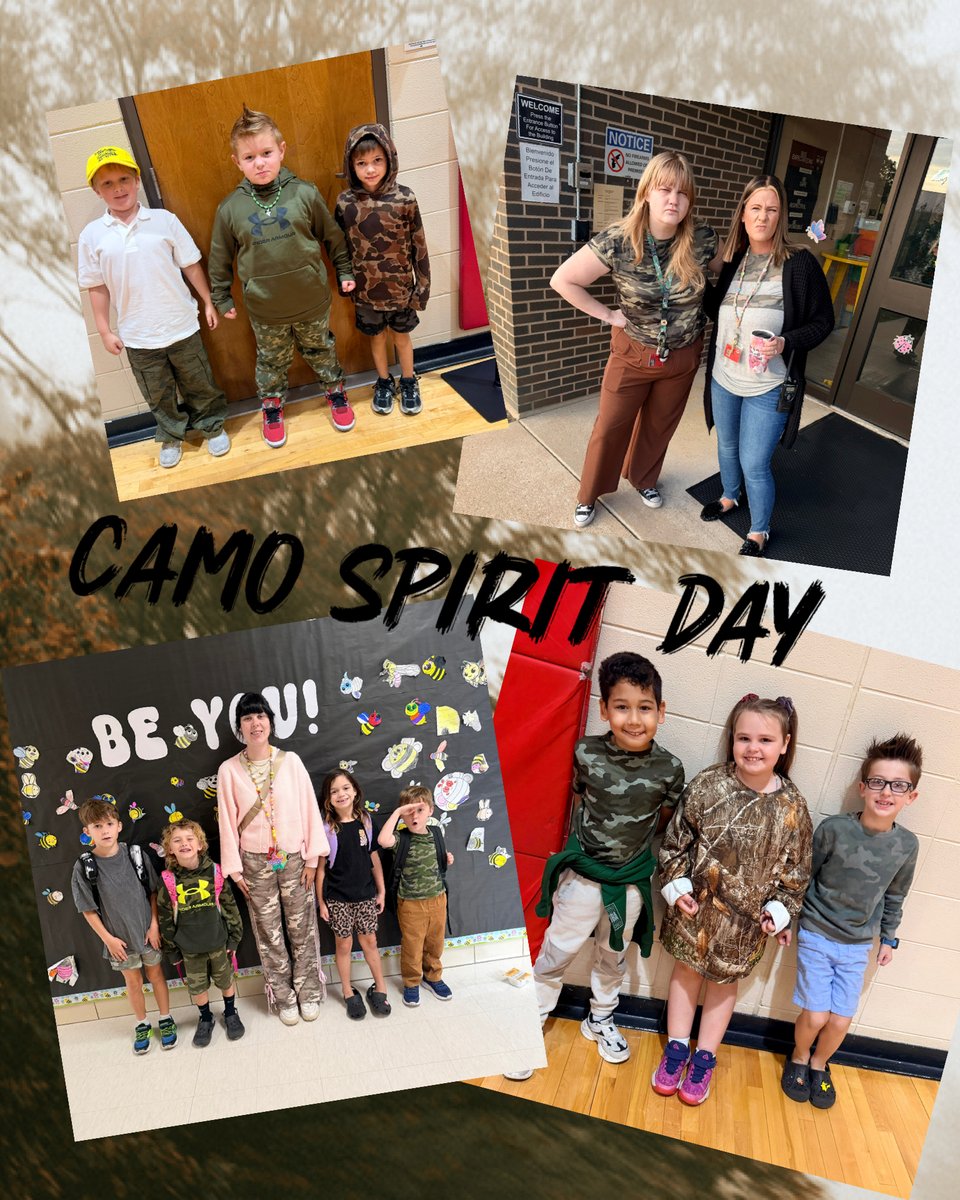 CREfamily's tweet photo. 🦌🌲 CAMO DAY! 🌲🦌

We’re blending in for Homecoming Spirit Week! Show your school spirit and rock your camo today! 🎉

🇺🇸 Tomorrow: Wear your USA colors—red, white &amp; blue! ❤️🤍💙

#HomecomingSpiritWeek #CamoDay #SchoolSpirit #BeBold https://t.co/zP7NDIDRWJ