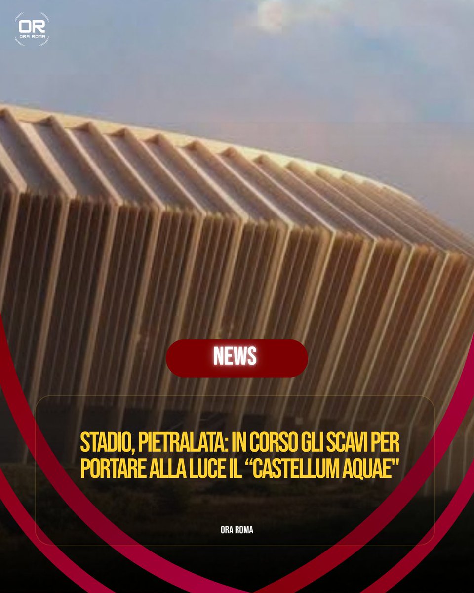 OraRoma_ASR's tweet photo. A Pietralata, zona in cui sorgerà lo stadio della #asroma, sono in corso gli scavi per portare alla luce il Castellum Aquae. Si tratta di una cisterna di epoca romana che farà parte del progetto dello #stadio
#gualtieri #friedkin #asroma #euro32
https://t.co/NTG32f9Y4Y https://t.co/SROSvJFrGl