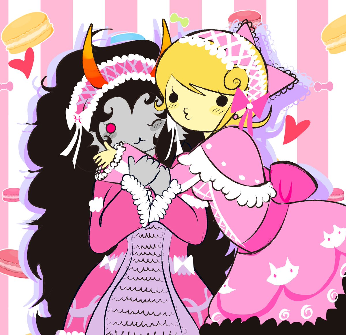 v_dkww's tweet photo. Feferi and roxy (art trade)!!! #homestuck https://t.co/ODMW0VFGCV