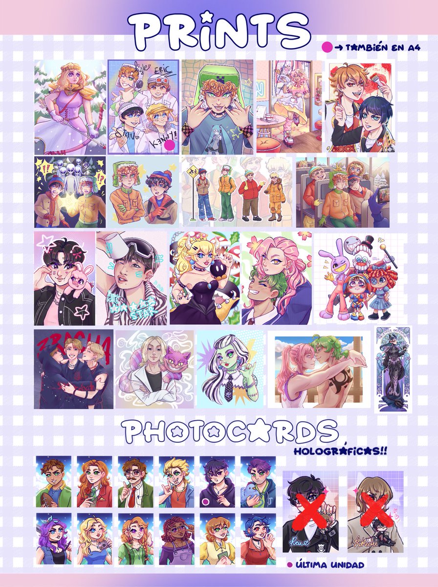 blu4blossom's tweet photo. @JW_Arte hola! soy cris y esta es mi primera vez en bilbao 😋 
me podréis encontrar en el stand NC9 ✨

llevaré cosas de twst, avatar, p5, hxh, south park, inazuma eleven, nana, katseye… y mucho más!! 💋🌷 

reservas abiertas hasta el jueves! nos vemos allí ♥️ https://t.co/zlP3Hnx0Xu