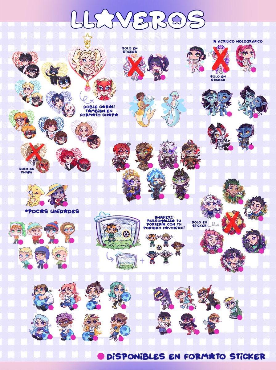 blu4blossom's tweet photo. @JW_Arte hola! soy cris y esta es mi primera vez en bilbao 😋 
me podréis encontrar en el stand NC9 ✨

llevaré cosas de twst, avatar, p5, hxh, south park, inazuma eleven, nana, katseye… y mucho más!! 💋🌷 

reservas abiertas hasta el jueves! nos vemos allí ♥️ https://t.co/zlP3Hnx0Xu