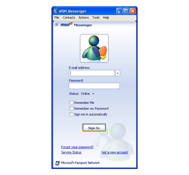 WebDesignMuseum's tweet photo. MSN Messenger 7.5 in 2005 https://t.co/9QhW6K5WvR