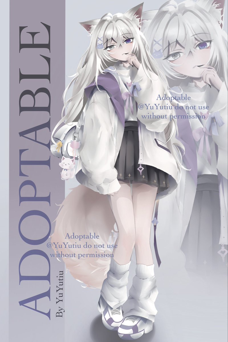 Imnixz00's tweet photo. #Adoptable #Adopt #characterdesignㅤ 
Adoptable theme:White Fox,Student ᯓᡣ𐭩˚
Adoptable SP 100$ Reservations are available via DM.
Payments: Paypal
- White Background Version
- Transparent Background Version
- Promotional Artwork
- Commercial Use Rights https://t.co/djpghDsRtH
