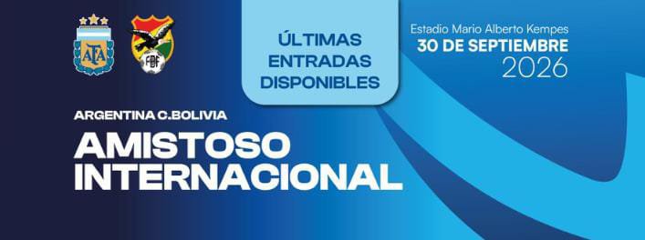 MaxFutbolOK's tweet photo. 🇦🇷🎟️ RECORDATORIO: ¡QUEDAN LAS ÚLTIMAS ENTRADAS PARA ARGENTINA-BOLIVIA!

¡Atención, argentinos! 🇦🇷⚽ Si todavía no conseguiste tu entrada para volver a ver a la Selección Argentina, todavía aparecen localidades disponibles para el amistoso frente a Bolivia.

📅 MIÉRCOLES 30 DE SEPTIEMBRE
🕘 21:00
🏟️ ESTADIO MARIO ALBERTO KEMPES
📍 CÓRDOBA

🎟️ LOCALIDADES DISPONIBLES EN DEPORTICK:

🔹 Platea Gasparini Baja: desde $140.000 + $7.000 de cargo de servicio.
🔹 Platea Ardiles: desde $90.000 + $4.500 de cargo de servicio.
🔹 Palcos: desde $190.000 + $9.500 de cargo de servicio.

⚠️ IMPORTANTE: los precios y la disponibilidad pueden modificarse en cualquier momento de acuerdo con la cantidad de localidades restantes.

La venta se realiza de manera online a través de Deportick. Si todavía estabas esperando una oportunidad para conseguir tu entrada, este puede ser un buen momento para revisar la disponibilidad.

🇦🇷💙 La Selección vuelve a jugar en Córdoba y todavía podés estar presente para acompañar a la Albiceleste.

📲 Revisá las localidades disponibles en Deportick y verificá el precio final antes de realizar la compra.

💬 ¿TENÉS ALGUNA DUDA O CONSULTA SOBRE LAS ENTRADAS, LAS LOCALIDADES O EL PROCESO DE COMPRA?

Dejanos tu pregunta en los comentarios y desde Max Fútbol vamos a estar respondiéndola a la brevedad. 🇦🇷💙

💙🤍 ¡Nos vemos en el Kempes!

#ArgentinaBolivia #Argentina #Bolivia #SelecciónArgentina #Albiceleste #AFA #EntradasArgentina #EntradasSelección #Deportick #Kempes #MarioAlbertoKempes #Córdoba #FechaFIFA #FútbolArgentino #FútbolInternacional #JugadoresArgentinos #VamosArgentina