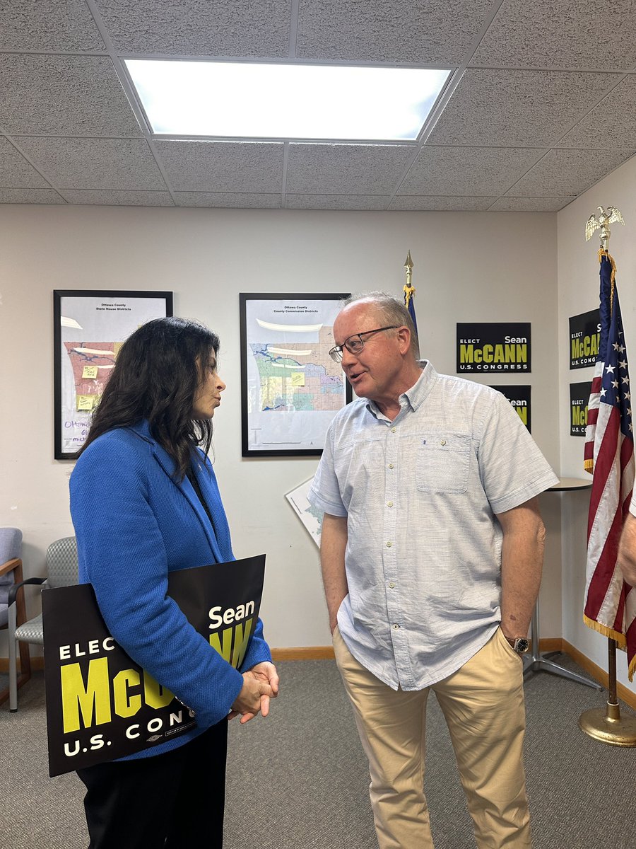 dananessel's tweet photo. I joined @SeanAMcCann in Holland yesterday to launch a canvass and thank some of the volunteers working hard to flip #MI04.
If you’re looking for a member of Congress who will fight corruption, work to lower costs, and take on Trump, McCann is your man! https://t.co/HW0FHBTx7B