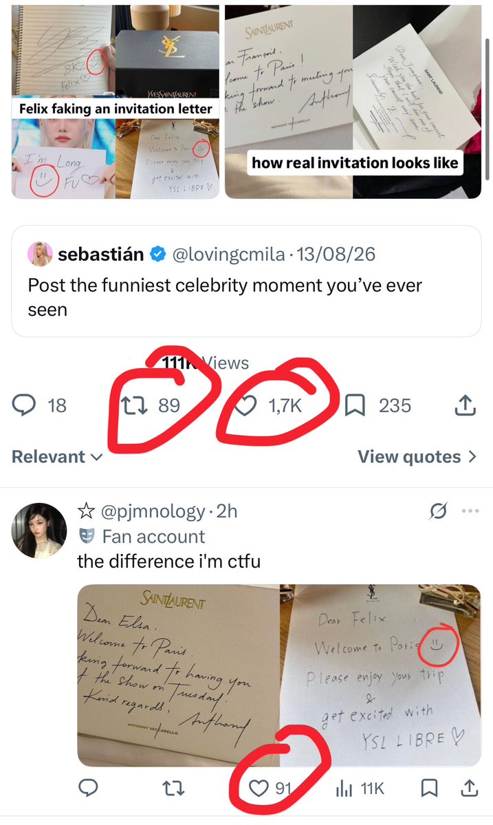 slowitfelix's tweet photo. when jimin stans got exposed for buying fake engagements 😭 the difference I'm ctfu https://t.co/nfijB0TbJl