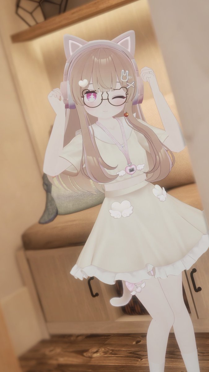 vr_sumire's tweet photo. おはようございます🐈
＃VRChat #かぷちやこーで #MilkRe3D https://t.co/9NCQRoyH64