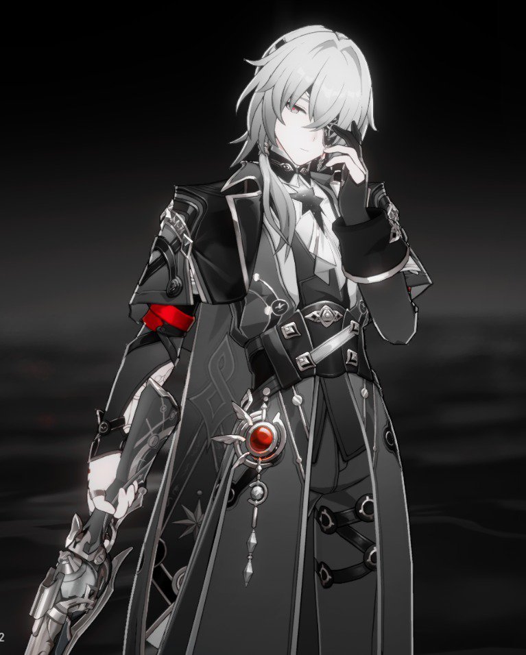 Dragilia99's tweet photo. The off field characters in Acheron's ult effect is extra cool if they have red in their palette https://t.co/mZdVVD3IpZ