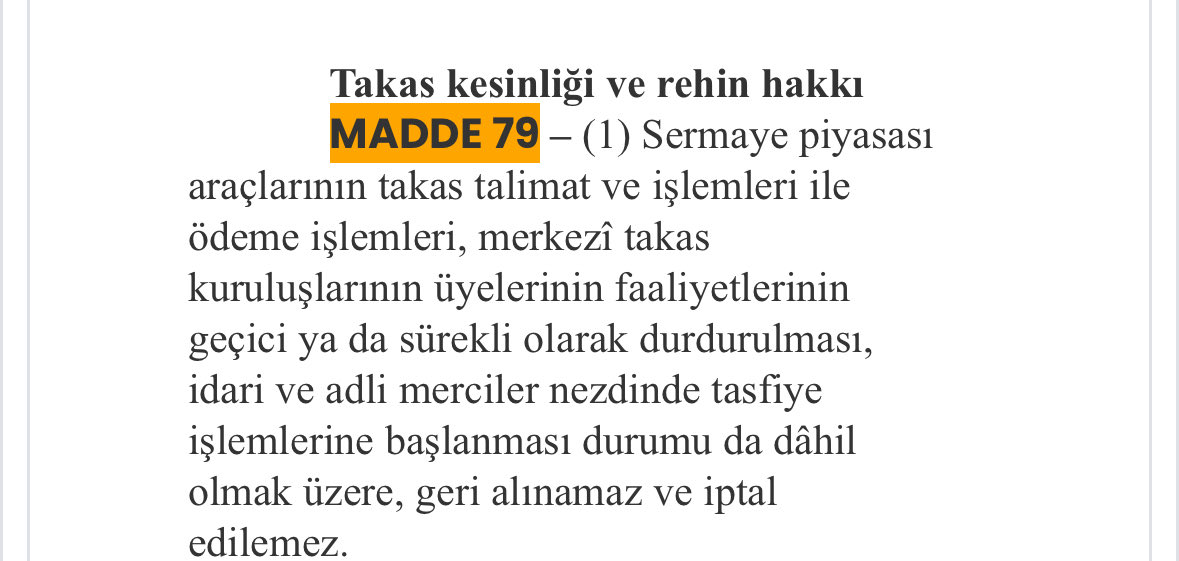 AndreHacikoglu's tweet photo. Takas kesinliği bitecek bir karar alınırsa yarın öbür gün aldığınız hisseler fonlar viop tahvil  Eurobond işlemleri de iptal olabilir.
Bu yüzden Türk piyasası bu durumdan çok ciddi olumsuz etkilenebilir.
#bist30 #bist100 
#FonMağdurlarıZorDurumda #TERA #TLY #THF #TP2 #TMV #DOH https://t.co/wtkdVEKe3J