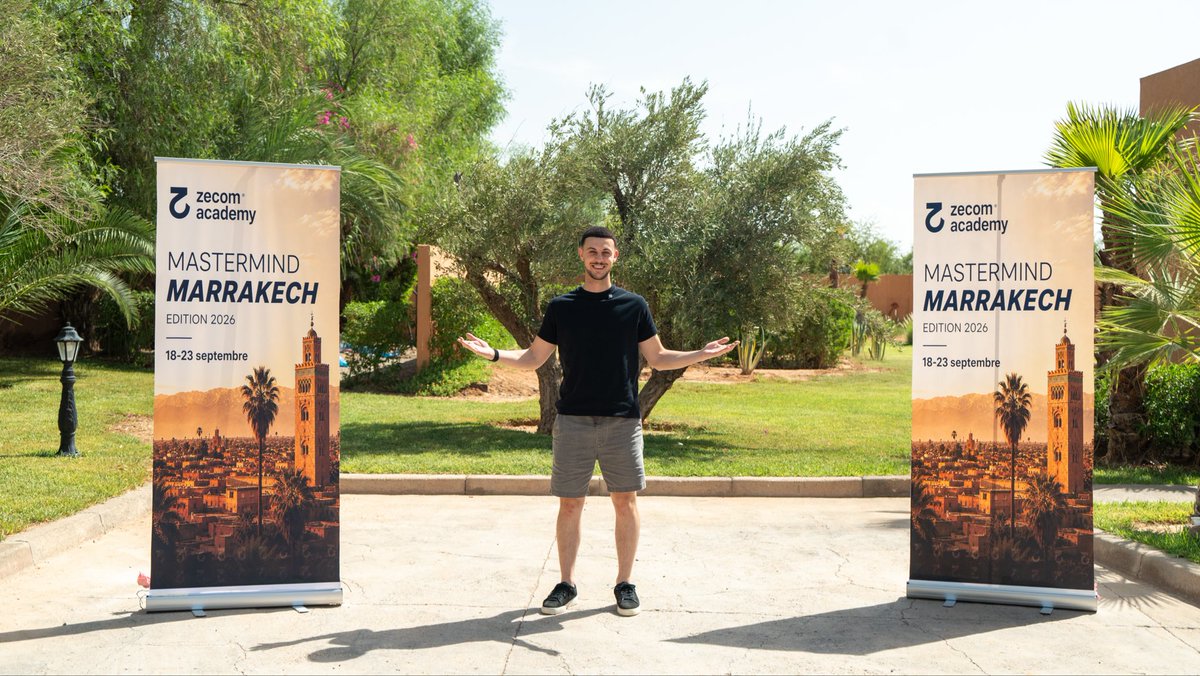 Ecom_Zezinho_'s tweet photo. On vient de finir le premier mastermind de la Zecom Academy, à Marrakech.
Et c'était incroyable comme expérience.

Ce qui m'a le plus marqué, c'est à quel point les membres ont changé en 5 jours.
Ils ont progressé de fou, en business comme en perso, et énormément de barrières limitantes ont sauté.

Et ça, ça vient en grosse partie des intervenants.

Ils ont montré ce qui est réellement possible de faire en ecom. Pas juste le résultat, mais les process et la réflexion qui permettent de faire plusieurs millions par mois.
Et ils ont autant donné en dehors des conférences que dedans : sur les pauses, les repas, les soirées, ils ont continué à répondre et à donner full value.

Un immense merci à eux, ils ont vraiment donné de leur personne :

@KahelEcom, @examycom, @alexis_aurion, @Antoine_Supply, @thomass_ops, @Jeremy_email, Sophia Bentikouk, Anisse R'Bibe.

Pour les membres, rencontrer en vrai des gens plus loin qu'eux dans le business, ça fait comprendre que ces chiffres sont vraiment atteignables, et que c'est juste une question de prise de décision et de bon entourage.

Et s'il y avait une telle énergie, c'est qu'on a la chance d'avoir une commu vraiment bienveillante, avec des gens avec une belle base ecom : du 150-200-300-500k le mois, et même 1M le mois pour certains.

Les intervenants l'ont dit plusieurs fois : ils avaient l'impression qu'on se connaissait tous depuis des années.
On a énormément rigolé, et on avait un cadre de dingue : des villas insane, chef privé, kick-boxing, padel, quad dans le désert, des restos de fou…

Je connaissais tout le monde par le Discord, mais rencontrer les gens en vrai pendant 5 jours c'est autre chose.
Voir des personnes passer des paliers grâce à la stratégie Zecom, c'est gratifiant. On est ultra reconnaissants.

Le but de la Zecom Academy, c'est que peu importe où t'en es, tu trouves les infos, le réseau et les contacts pour passer à l'étape d'après.
On emmène un maximum de monde à 5, 10, 20, 50, 100k/day, et le mastermind est là pour faire passer au niveau au-dessus ceux qui sont déjà bien avancés.

Que des retours positifs, des membres comme des intervenants, et ils m'ont tous dit qu'ils étaient prêts à revenir. Donc il y en aura d'autres, pour sûr.

On a filmé énormément de choses, un vlog sort d'ici quelques semaines.

Et big merci à tous les membres et les intervenants pour l'énergie, la bonne humeur et l'implication du début à la fin 🫶🏼

C'était que le premier.

Go faire passer un maximum de caps, go changer un maximum de vies 🫶🏼