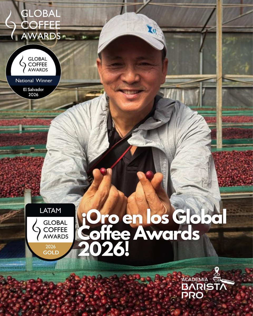 AcademiaBarista's tweet photo. De Vietnam a El Salvador: ¡Oro en los Global Coffee Awards 2026!

Lee toda la historia AQUI (ENGLISH &amp; SPANISH): https://t.co/YcvwJxv7Lh https://t.co/Rh7LToesLR