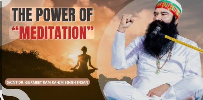 Raghu05012006's tweet photo. “A focused mind makes meditation powerful.”
When thoughts distract us, Saint Dr.  MSG explains that reciting the Gurumantra faster can help regain focus. Regular meditation brings peace, concentration, and self-control.
#Meditation #Gurumantra #meditationpractice  #SaintDrMSG https://t.co/VfAszIxTFg