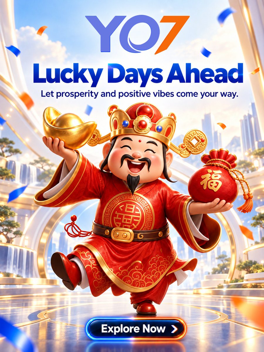 Yo7Official's tweet photo. Lucky days, bigger thrills, and nonstop entertainment await with YO7 Bangladesh. Step into a world of exciting moments, rewarding experiences, and plenty of reasons to keep the good vibes going. 

#YO7Bangladesh #OnlineGamingBD #BangladeshGaming #YO7 #PlayOnlineBangladesh https://t.co/9R5dIOmkMS