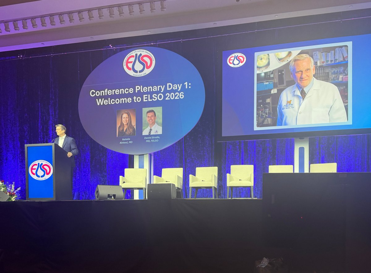 ELSOOrg's tweet photo. Celebrating Dr Robert Bartlett, father of #ECMO at #ELSO2026
🎶 musical tribute by J Zwischenberger 
💡 Bartlett Lecture by P O'Rourke: be curious, tenacious &amp; collaborative as Dr B has been!
💡 lecture on spirit of innovation/legacy that he left us by N Barrett
Thank you Bob! 🙏🏻 https://t.co/J7b5tMgrbL