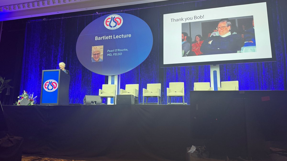 ELSOOrg's tweet photo. Celebrating Dr Robert Bartlett, father of #ECMO at #ELSO2026
🎶 musical tribute by J Zwischenberger 
💡 Bartlett Lecture by P O'Rourke: be curious, tenacious &amp; collaborative as Dr B has been!
💡 lecture on spirit of innovation/legacy that he left us by N Barrett
Thank you Bob! 🙏🏻 https://t.co/J7b5tMgrbL