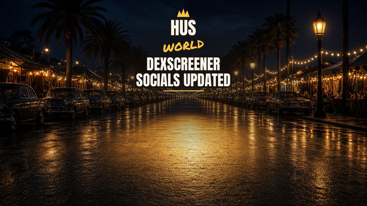 Husworld_io's tweet photo. Dexscreener socials are updated for $HUS. The chart, the links, and the profile now point back to Husworld, so the page matches the world behind the token.

https://t.co/Sh4elVfyO1

Check the listing. The socials are current. $HUS is the token. Husworld is the city. https://t.co/hmujjkgBIm