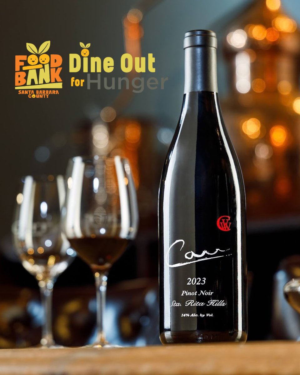 CarrWinery's tweet photo. TODAY ONLY: $5 from ANY BOTTLE of Carr Wine purchased will be donated to the Foodbank of Santa Barbara for Hunger Action Month!

Stop by the tasting room today and purchase a bottle of wine in support of ending hunger in our community!

#foodbankofSBC #FeedingAmerica #CarrWinery https://t.co/safpjug3s9