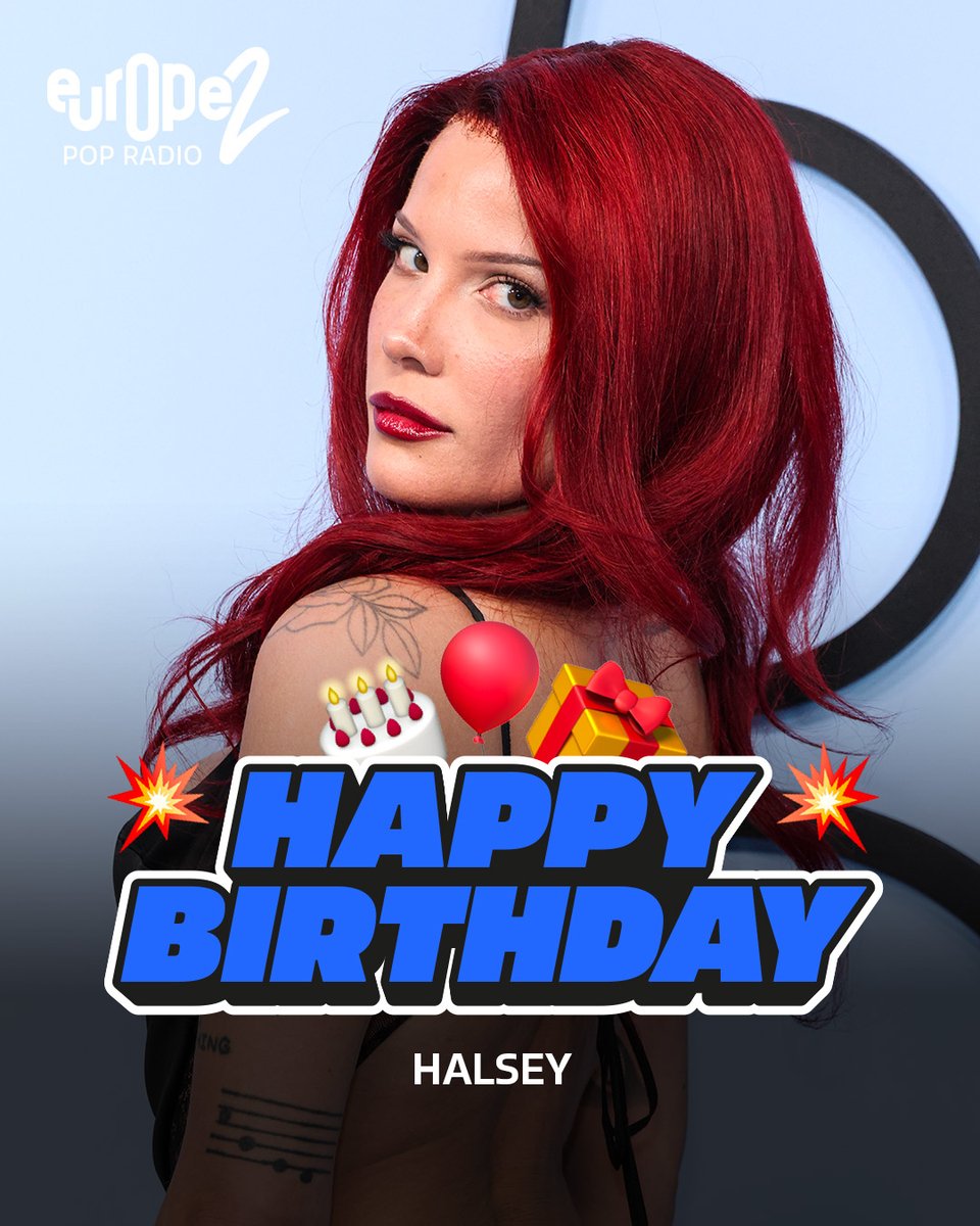 Europe2's tweet photo. 🎂 Joyeux anniversaire Halsey ! 🥳

Et pour célébrer ça, on a forcément une petite chanson en tête… Without Me 🎶🩷 https://t.co/VB6jOZJMhO