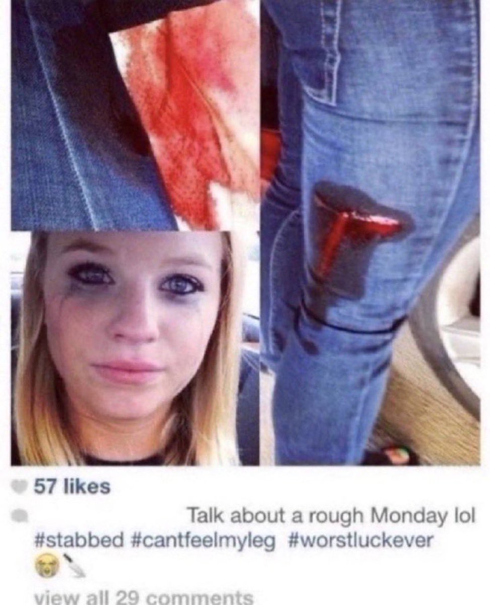 5uicide5inner's tweet photo. How it feels to accidentally slash flash someone https://t.co/uMScHsMvvx