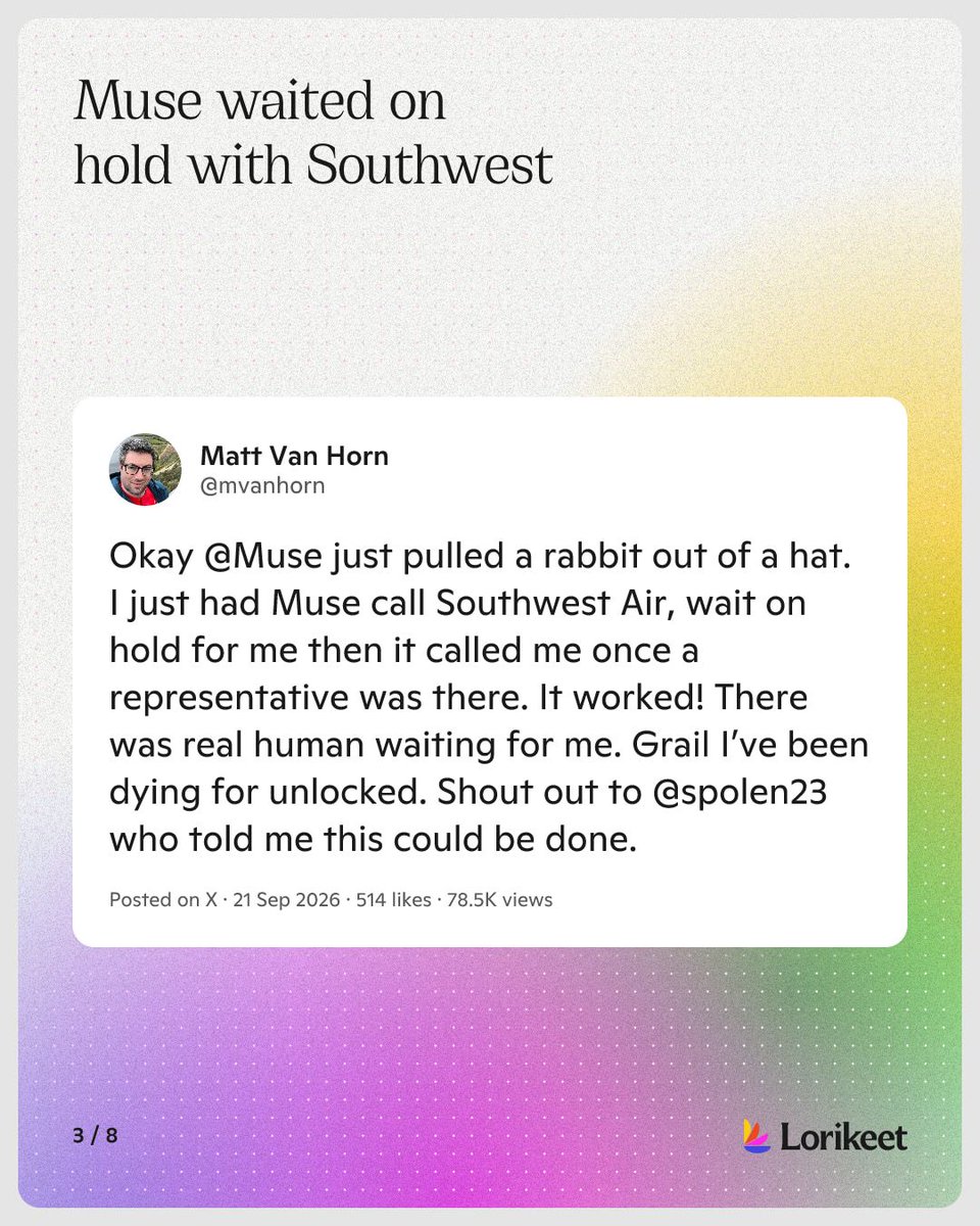 Lorikeetai's tweet photo. A personal agent filed a delay claim with Delta and got its owner a $250 credit in 5 minutes.

Six posts from last week about personal agents dealing with businesses. From @cryptopunk7213 @mvanhorn @JasonL_Capital https://t.co/OwoGDa7YKN