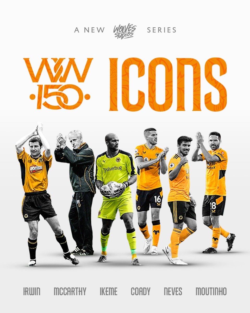Wolves's tweet photo. As part of our 150th anniversary celebrations, we're launching a new series honouring some of the biggest names of the modern era.

First episode this week 🎥 https://t.co/KFsYO3X8Xd