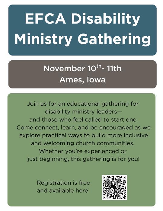 downthegravelrd's tweet photo. Free national gathering for ministry leaders!
Register here by Oct 30:
https://t.co/ggCRSL3Hl7
#efca #efcaleadergathering #christcommunitychurch #amesiowa #familyministry #childrensministry #bethcastile #disabilityministry https://t.co/jWqyl7hsdY