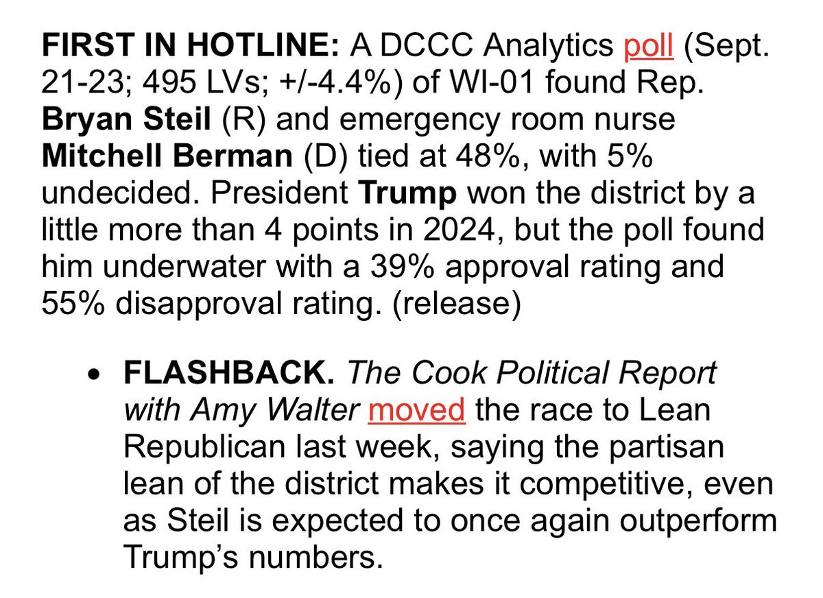 _ktmsmith's tweet photo. First in @njhotline: We’ve got a TIED RACE in #WI01
Berman 48%
Steil 48%
Republicans have already dumped $4 mil+ into this race — but @BryanSteil can’t buy his way out of his record raising costs & selling out WI to the special interests
ER Nurse @MBermanWI is in this to win https://t.co/0cry24HMR7