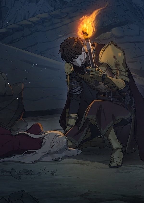 moonforruby's tweet photo. seeing the severity of thalia’s condition, edric is horrified..
he rushes to her, checks if she’s alive, and tries to free her from the rocks😭

throughout the novel, edric becomes one of thalia’s greatest supporters and friends, valuing her in a way even her own family never did https://t.co/BrCqBMarhg