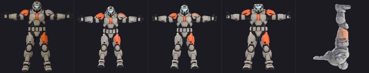 kostyabl's tweet photo. Fastest way to judge an image-to-3D model: a human in T-pose has armspan = height.

TripoSR gave me armspan 0.55, height 0.96. It never built the arms at all.
Hunyuan3D-2.0 turbo: 1.99 / 1.86. That's the one I kept.

Same input, four models.

#gamedev #indiedev #devlog https://t.co/6hML21hrij