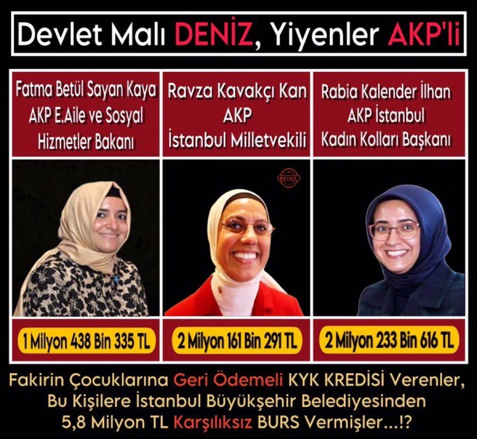 KaranliginKizi7's tweet photo. YÜREĞİ #PARA #PARA #PARA DİYE ATTIĞI İÇİN #AKP li #İBB #SOYMUŞ ve #ABD ye SÖZDE #OKUMAYA GİTMİŞ !
#ABD den #DÖNÜNCE de #TÜRK MİLLETİNİ ve #DEVLETİ de #SOYMALIYIM #SOYMALIYIM #SOYMALIYIM DİYE BAĞIRDIĞI İÇİN #SİYASETE GİRMİŞ.#SOYGUNU da #KOCASI İLE #BİRLİKTE de #GERÇEKLEŞTİRMİŞ https://t.co/GkI5YaBZu1